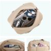 BAGSMART Puffer Travel Duffel Bag, Small Gym Bag for Women, Water-resistant Weekender with Shoe Compartment, Camel