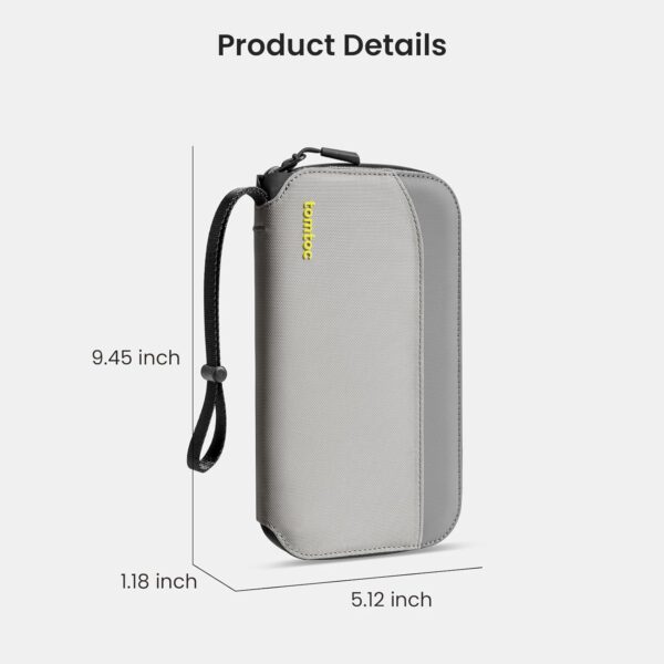 71byIO7L4qL._AC_SL1500_.jpg tomtoc Passport Holder Family with RFID Blocking, Passport Wallet Women Men, with Airtag & Sim Card Holder and Eject Pin, Travel Document Organizer with Wrist Strap, Up to 4 Passports, Water-resistant