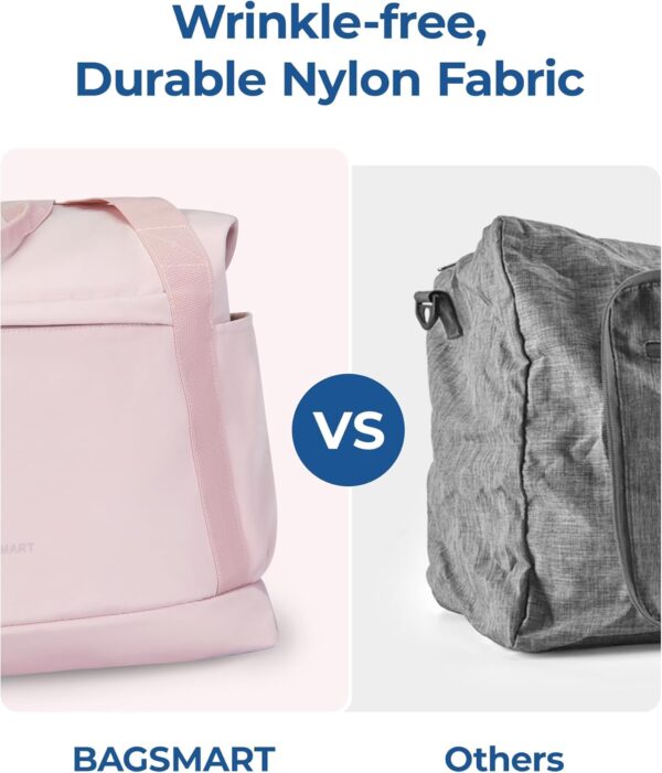 BAGSMART For Spirit Airlines Personal Item Bag, 23L Foldable Weekender Bags for Women Gym Tote Overnight Bag for Travel