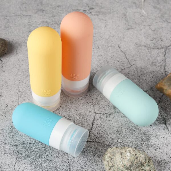 71cIpFc5JL._SL1500_.jpg 16 Pack Travel Bottles Set - TSA Approved Leak Proof Silicone Squeezable Containers for Toiletries, Conditioner, Shampoo, Lotion & Body Wash Accessories (16 pcs/White Pack)