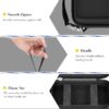Travel Case for UCOMX/Anker MagGo 3-in-1 Charging Station, Magnetic Foldable Station Storage Holder Bag, Cable Charger Organizer Case for Apple Watch Fast Charger Cable and Adapter, Box Only(Black)