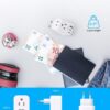 European Travel Plug Adapter for International, HANYCONY Italy Spain Power Adapter 2 Outlets 2 USB C Ports, Type C Adapter Travel Cruise Essentials for US to Most Europe France Germany EU, 2 Pack