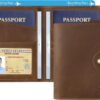 71ciXaRSStL._AC_SL1500_.jpg Ringsun Leather Passport Wallet for Men Women, RFID Passport Holder Case Travel Passport Cover for Family