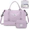 71dFsILZ5eL._AC_SL1500_.jpg Weekender Bags for Women,Personal Item Travel Bag with Shoes Compartment,Overnight Travel Duffel Bag with Toiletry Bag