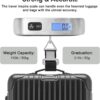 travel inspira Luggage Scale, Portable Digital Hanging Baggage Scale for Travel, Suitcase Weight Scale with Rubber Paint, 110 Pounds, Battery Included