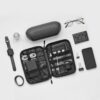 BAGSMART Electronics Travel Organizer Case, Tech Accessories Cord Storage Bag for Phone, Power Bank, SD Card, Cables, Black