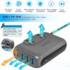 71dWl7WdEL._AC_SL1500_.jpg SOKOO 230-Watt Step Down 100-220V to 110V Voltage Converter, International Power Converter/Travel Adapter- Use for EU/UK/AU/US/India More Than 150 Countries, USB Quick Charger 3.0 Grey