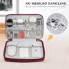 71dotVKhg7L._AC_SL1500_.jpg FYY Electronic Organizer, Travel Cable Organizer Bag Pouch Electronic Accessories Carry Case Portable Waterproof Double Layers All-in-One Storage Bag for Cable, Cord, Charger, Phone, Hard Drive Red