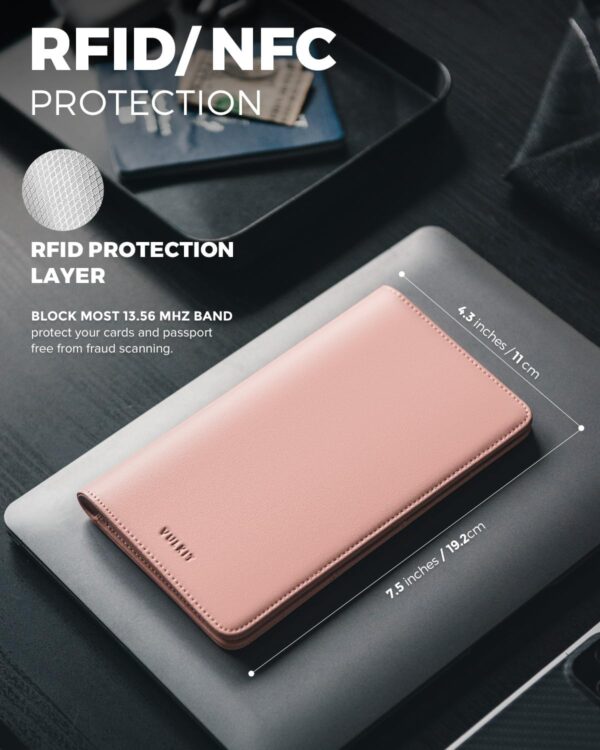 71eMG7u4UBL._AC_SL1500_.jpg VULKIT Passport Holder Wallet RFID Blocking Travel Wallet for Men & Women