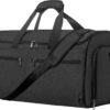 71ecYhS7efL._AC_SL1500_.jpg Garment Duffle Bags for Travel, Bukere Convertible Carry on Garment Duffel Bag for Men Women, Shoe Compartment, 2 in 1 Hanging Dress Suitcase Suit Travel Bags, Midnight Grey