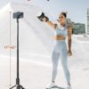 62" Phone Tripod & Selfie Stick, Tripod for iPhone with Remote, All-in-1 Cell Phone Stand, Portable, Lightweight Extendable for Selfies Video Recording Vlog, Compatible with iPhone Android