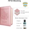 71gVhBh6RL._AC_SL1500_.jpg WALNEW Passport Holder for Travel, RFID Passport Cover Wallet for Women Men, PU Leather Passport Book Card Holder Case with Pen, Travelling Essentials for Flying