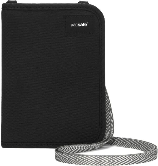 71gaf6Xu33L._AC_SL1500_.jpg Pacsafe Rfidsafe V150 Anti-theft Blocking Compact Passport Wallet, Black