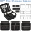 71h0QaVKFcL._AC_SL1500_.jpg MATEIN Cable Organizer Bag, Waterproof Travel Electronic Storage with Adjustable Divider, Shockproof Portable Double Layer Tech Bag Carrying Case for Cord, Earbuds, Charger, SD Card, DJ Gifts, Black