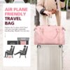 71h2tWSNjLL._AC_SL1500_-1.jpg Travel Duffel Weekender Carry On Tote for Women and Men - Waterproof Gym Bag, Hospital Bag for Labor and Delivery, Overnight Luggage with Trolley Sleeve