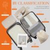 71hLnBekONL._AC_SL1500_.jpg HOTOR Packing Cubes for Suitcases - 6 Pieces, Light Packing Cubes for Travel, Premium Suitcase Organizer Bags Set, Space-Saving Luggage Organizers, Travel Accessories and Essentials, Beige