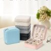 71hkrkEUzEL._AC_SL1500_.jpg Vlando Travel Jewelry Case - Mothers Day Gifts for Mom Grandma Wife - Small Jewelry Travel Organizer Box Travel Essentials Christmas Gift for Women Girl - Pink