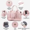 Gym Bag LOVEVOOK Travel Duffel Bag with USB Charging Port,Weekender Bags for Women with Shoe Compartment,Carry on Overnight Bag with Toiletry Bag,Hospital Bags for Labor and Deliver