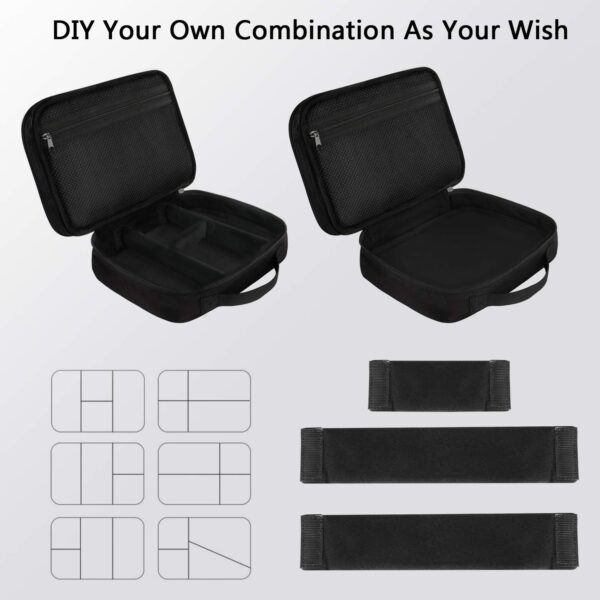 71irFuw2K5L._AC_SL1500_.jpg MATEIN Electronics Organizer Travel Case, Water Resistant Cable Organizer Bag for Travel Essentials, Gifts for Men, Storage Bag as Accessories for Phone, Cord, Tablet, Black