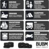 71itiFsxSML._AC_SL1500_.jpg BUBM Cable Organizer Bag 3pcs Electronics Travel Organizer for Hard Drives, Cables, Phone, USB, SD Card(2 Year Warranty
