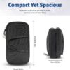 Electronic Organizer, Travel Cable Organizer Case - Compact Pouch for Cords and Accessories Storage - Ideal for Electronics, Travel, and Daily Use