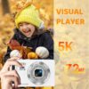 71jDM6vMOwL._AC_SL1500_.jpg 5K Digital Camera - 72MP Digital Cameras with 16X Zoom for Kids' Gifts - Autofocus Point and Shoot Digital Camera for Photography - UHD 2.8'' Screen Compact Portable Camera with 32GB SD Card