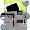 71jSl44nMzL._AC_SL1200_.jpg Airplane Pocket Organizer | Tray Table Cover | In Flight Seat Back Organizer Bag | Commuter Essential Travel Bag | Media Pouch For Flying | Travel Gift | Attaches To Luggage