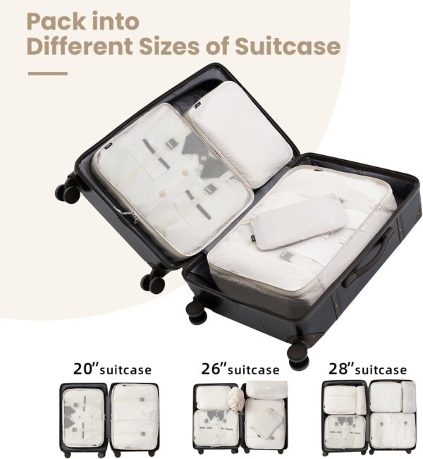 71kA3AjoqUL._AC_SL1500_.jpg BAGAIL 6 Set/8 Set/10 Set Packing Cubes Various Sizes Packing Organizer for Travel Accessories Luggage Carry On Suitcase