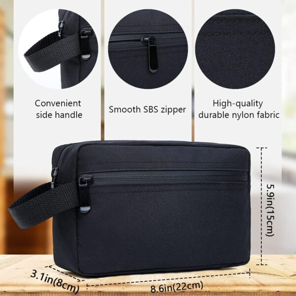 71kIVat2XPS._AC_SL1200_.jpg FUNSEED Travel Toiletry Bag for Women and Men, Water-resistant Shaving Bag for Toiletries Accessories, Foldable Storage Bags with Divider and Handle for Cosmetics Toiletries Brushes Tools
