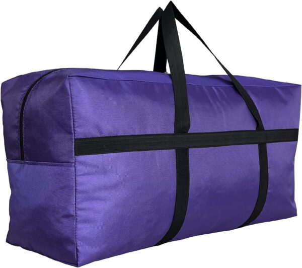 71kowMkdcCL._AC_SL1366_.jpg Extra Large Storage Duffle Bag with Zippers and Handles, Big Foldable Duffle Bag for Travel
