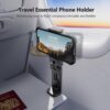71kz0rWstXL._AC_SL1500_.jpg MiiKARE Airplane Travel Essentials Phone Holder, Universal Handsfree Phone Mount for Flying with 360 Degree Rotation, Accessory for Airplane, Travel Must Haves Phone Stand for Desk, Tray Table