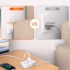 71lE0zeRCoL._AC_SL1500_.jpg BESHON Flat Plug Power Strip, 3 Outlets with 3 USB Ports(2 USB C), Ultra Flat 3.2ft Wrapped Around Extension Cord for Cruise Ship, Travel, Dorm Room Essentials