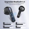 Wireless Earbuds, 2025 Bluetooth 5.4 Headphones in Ear Buds 3D Bass Stereo, 40H Ultralight Bluetooth Earbuds with 4 ENC Noise Cancelling Mic, USB-C LED, IP7 Waterproof Earphones for Android iOS Pad