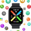 71mUF3VmtL._AC_SL1500_.jpg Smart Watch for Men Women Compatible with iPhone Samsung Android Phone 1.83 inch Full Touch Screen IP68 Waterproof Bluetooh Fitness Tracker Heart Rate/Sleep Monitor, Black