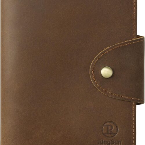 71mlZhOuR8L._AC_SL1500_.jpg Ringsun Leather Passport Wallet for Men Women, RFID Passport Holder Case Travel Passport Cover for Family