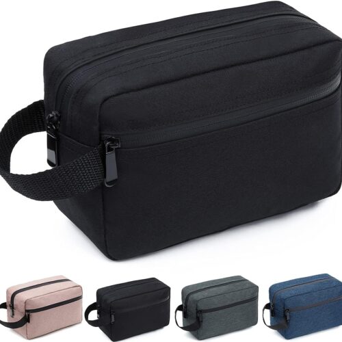 71nEGsZMK0S._AC_SL1200_.jpg FUNSEED Travel Toiletry Bag for Women and Men, Water-resistant Shaving Bag for Toiletries Accessories, Foldable Storage Bags with Divider and Handle for Cosmetics Toiletries Brushes Tools