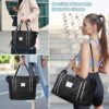 71nTBJfIdOL._AC_SL1500_.jpg DMLuna Travel Duffel Bag, Tote Sports Gym Bag, Shoulder Overnight Weekender Bag for Women & Men, Hospital bag, Expandable Duffel Bag with Trolley Sleeve/Wet Pocket