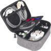 71o51B29zFL._AC_SL1500_.jpg sisma Electronics Cords Organizer Tech Accessories Storage Case Travel Small Carrying Bag for Charging Cables Adapter USB Plugs Power Cord Leads - Grey 1680d