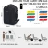 71oT0hkbeVL._AC_SL1500_.jpg ECOHUB Travel Backpack 18x14x8 Spirit Airlines Personal Item Bag Carry On Backpack 13 Pockets Large Work Casual Daypack for men Airline Approved Waterproof Gym Backpack with Charging Port, Black