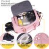 71omtVluhL._AC_SL1500_.jpg FIORETTO Women's Gym Duffle Bag with Shoes Compartment, 37L Capacity, Ideal for Travel, Gym, Sports, Duffel, Weekender