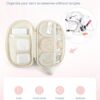 BAGSMART Cord Organizer Travel Cable Bag, Compact Tech Electronic Organizer Travel Case, Essentials for Charger, Cable, Phone, Flash drive - Beige