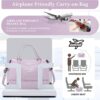 71pEJGPo0jL._AC_SL1500_.jpg Weekender Bags for Women,Personal Item Travel Bag with Shoes Compartment,Overnight Travel Duffel Bag with Toiletry Bag