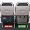 71pVjBrbFUL._AC_SL1500_.jpg Airplane Pocket Organizer | Tray Table Cover | In Flight Seat Back Organizer Bag | Commuter Essential Travel Bag | Media Pouch For Flying | Travel Gift | Attaches To Luggage