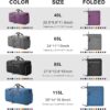 71ptX8Hw89L._AC_SL1500_.jpg Dimayar 40L Travel Duffle Bag for Men Women - Foldable Duffel Bag with Shoes Compartment - Overnight Bags Waterproof & Tear Resistant(Blue)