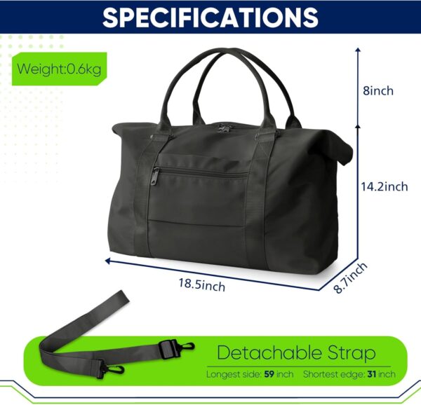 71qstzBwwKL._AC_SL1500_.jpg Travel Duffle Bag, Weekender Travel Bag Men Small Gym Bag for Women, Hospital Bag for Labor and Delivery, Overnight Bag Luggage Bag with Trolley Sleeve, Airplane Travel Essentials for Flying(Black)