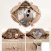LOVEVOOK Travel Duffle Bag,Puffer Weekender Bags For Women with Shoe Compartment,42L Carry On Duffel Bags For Airplanes,Hospital Bag for Labor and Delivery,Overnight Bag With Toiletry Bag,2Pcs Set
