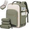 71rOX4eBKL._AC_SL1500_.jpg LOVEVOOK 40L Travel Backpack for Women & Men, Large Carry on Backpack for Airplanes with 3 Packing Cubes, TSA Personal Item Travel Bag fits 17" Laptop, Waterproof Weekender Essentials Airline Approved