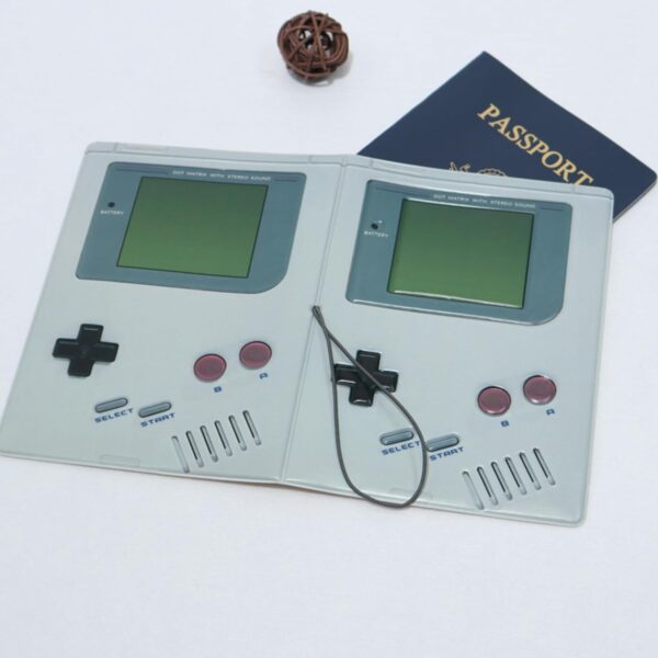 Passport and Card Holder Combo, Cute Style Game Retro Compact, Lightweight, Waterproof, Aesthetic design