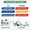 71rlsdMwh-L._AC_SL1500_.jpg Personal Item Bag for Airlines - Foldable Travel Bag 18x14x8 Small Duffle Bag for Spirit Frontier Weekender Overnight - Black