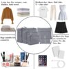 71sMMF2DZL._AC_SL1500_.jpg Travel Packing Cubes 6 Set, Lightweight Luggage Organizers, Essential Accessories for Clothes Shoes Electronics Cosmetics Toiletries(Grey)